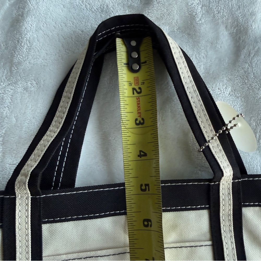 Ritz Carlton Tokyo Mini Tote Bag in Cream and Black - Picture 11 of 13